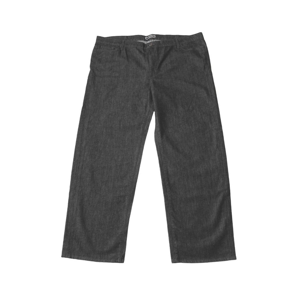 Indi Denim Black Straight Leg Jeans Women's Plus Size 44x30